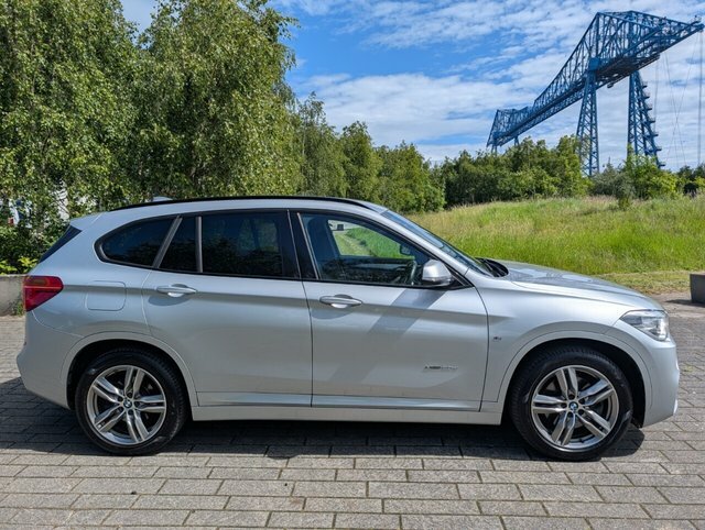 BMW X1 20D M Sport Suv YK66KZV Silver #3