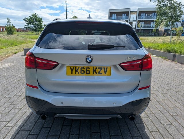 BMW X1 20D M Sport Suv YK66KZV Silver #5