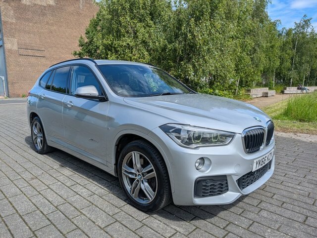 BMW X1 20D M Sport Suv YK66KZV Silver #2