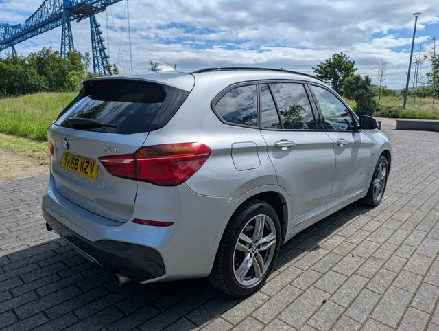 BMW X1 20D M Sport Suv YK66KZV Silver #4