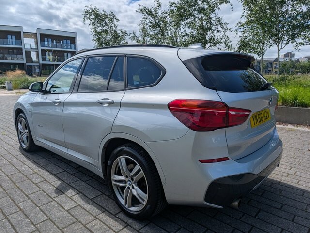BMW X1 20D M Sport Suv YK66KZV Silver #6