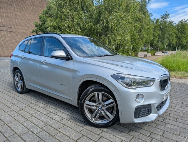 BMW X1 20D M Sport Suv YK66KZV Silver