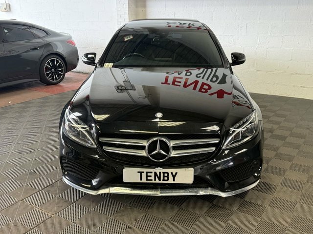 Mercedes-Benz C Class C 220 D Amg Line Premium BV17AEW Black #2