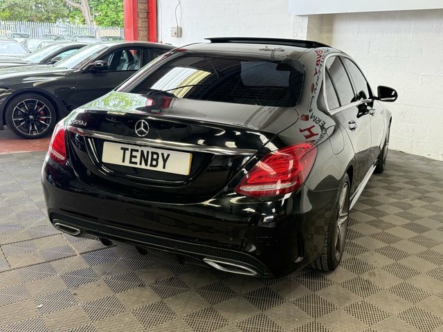 Mercedes-Benz C Class C 220 D Amg Line Premium BV17AEW Black #6