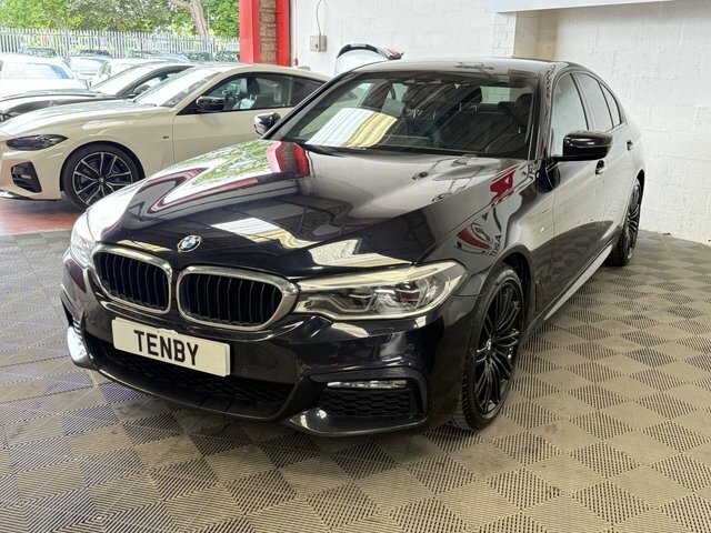 BMW 5 Series 520D Xdrive M Sport Black #3