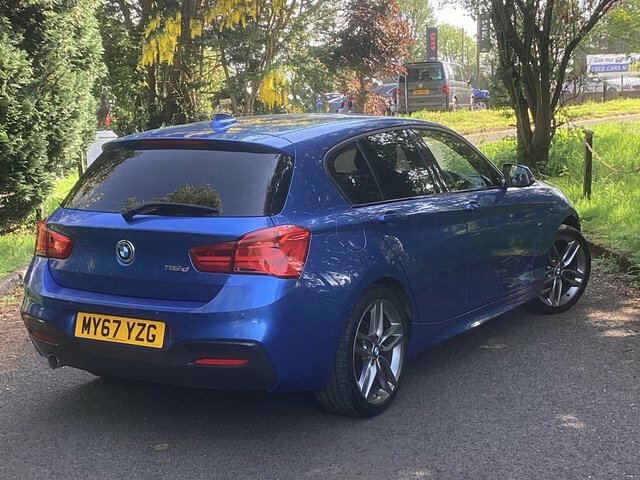 BMW 1 Series 1.5 116D M Sport Hatchback Euro MW67YZG Blue #2