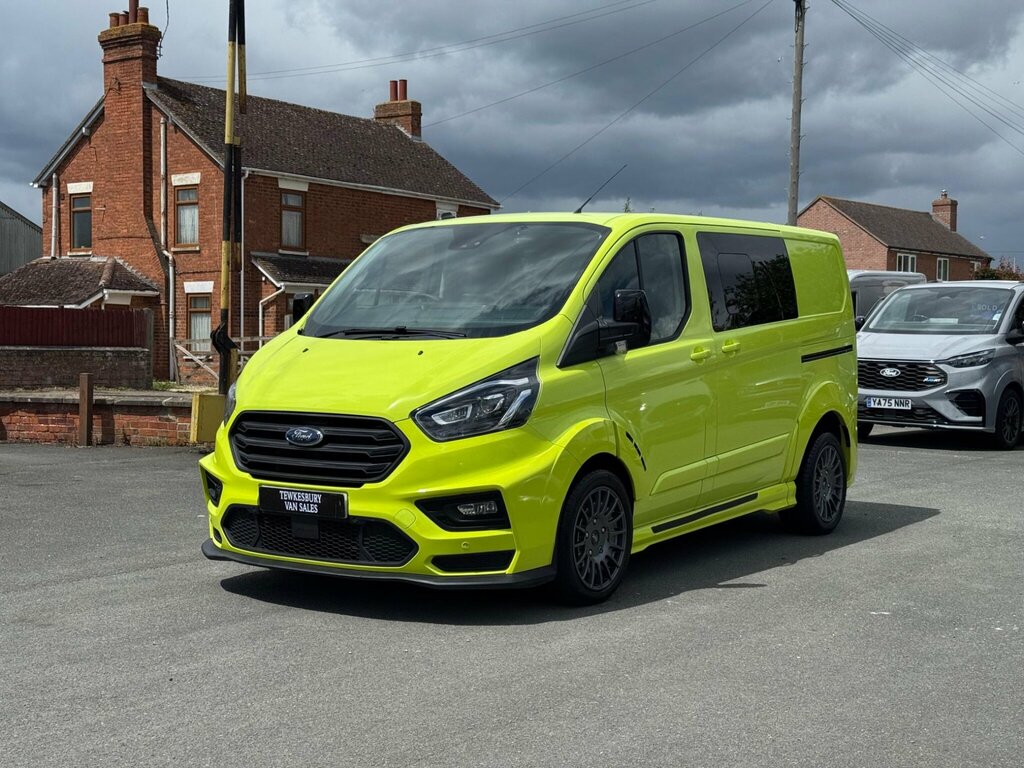 Ford Transit Custom 2.0 320 Ecoblue Ms-rt Crew Van Double Cab Dies YP22LUH Green #6