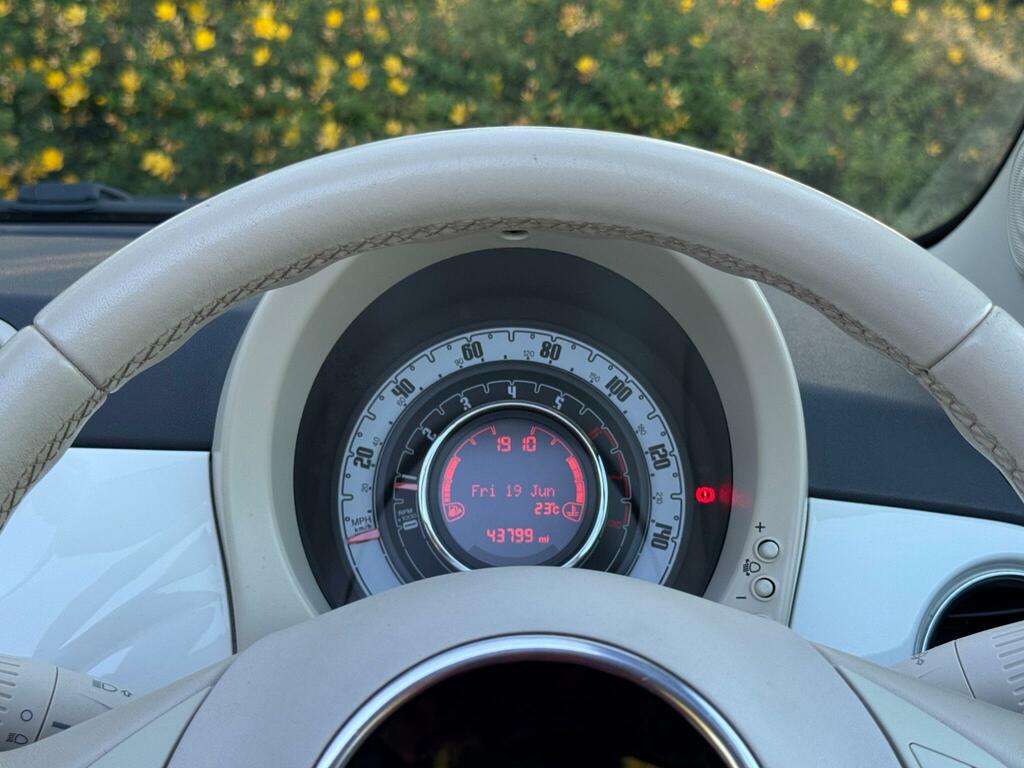 Fiat 500C Lounge White #6