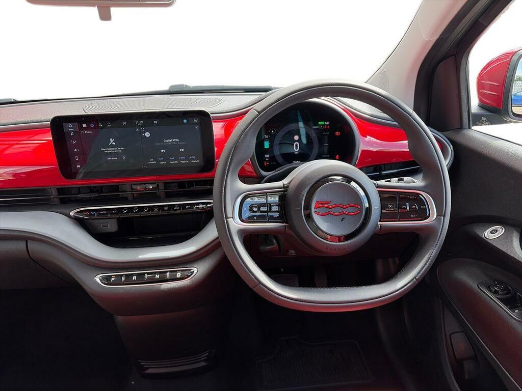 Fiat 500E 500 87Kw Red Black #12