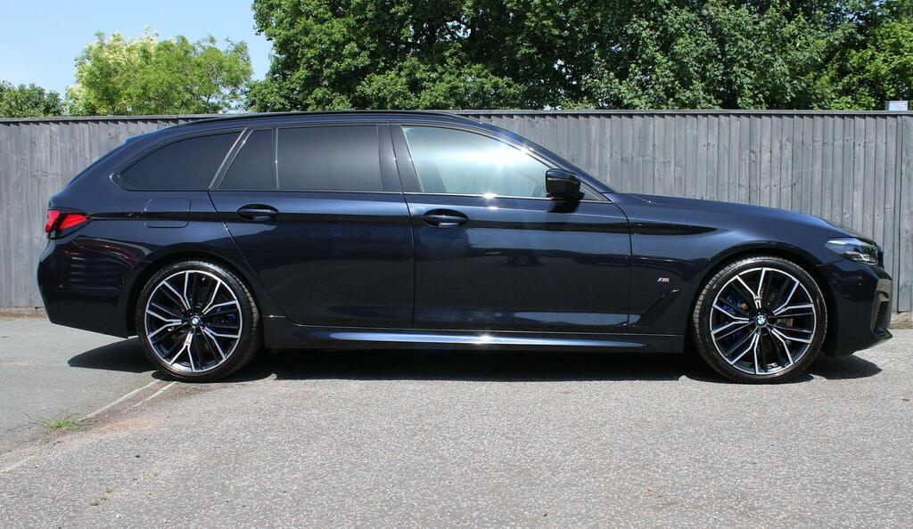 BMW 5 Series 2.0 530E 12Kwh M Sport Saloon Plug-in H Blue #14