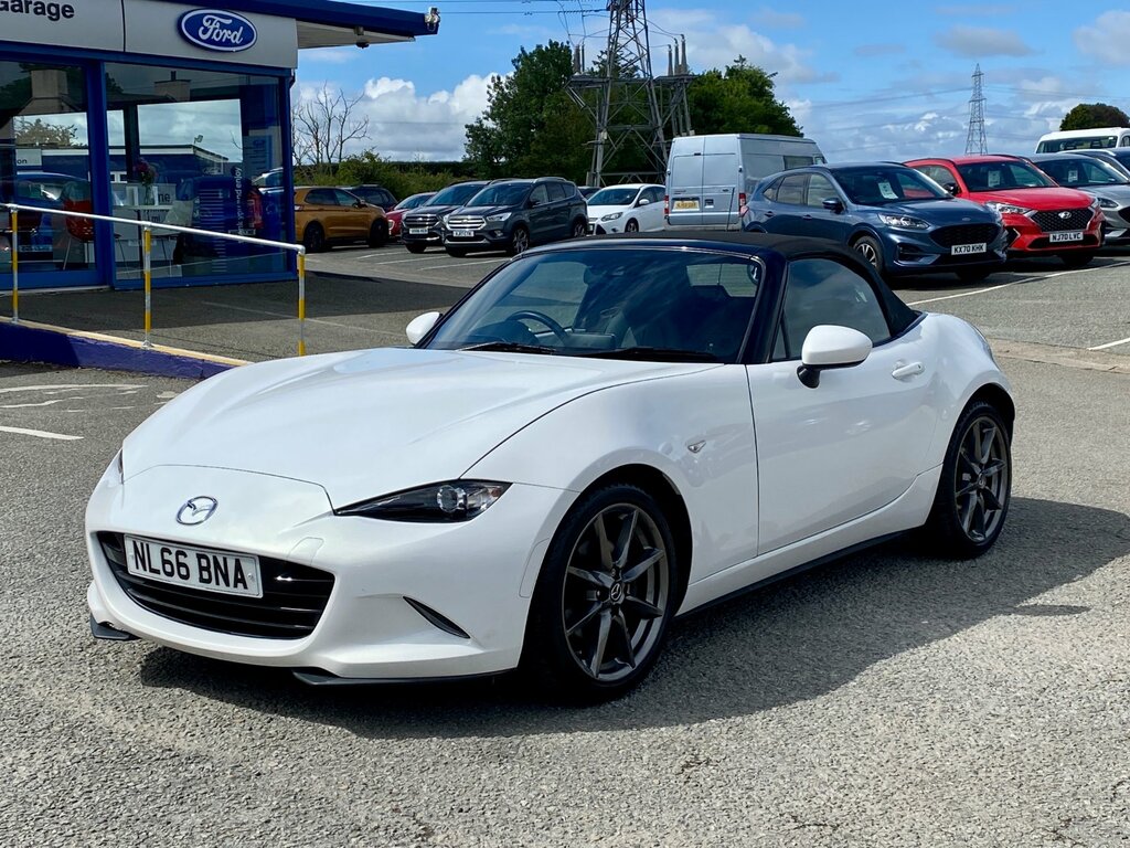 Mazda MX-5 2.0 Skyactiv-g Sport Nav Convertible Ma White #3