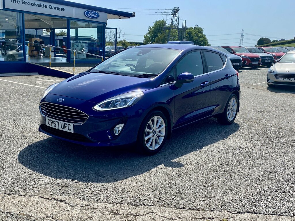Ford Fiesta 1.0T Ecoboost Titanium Hatchback CP67UFC Blue #3