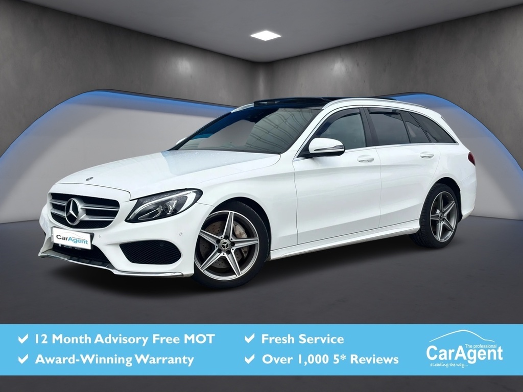 Mercedes-Benz C Class 2.1 C250d Amg Line Estate G-tronic Eur WL17JVK White