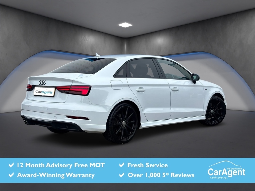 Audi A3 2.0 Tdi Black Edition Saloon Eur White #2