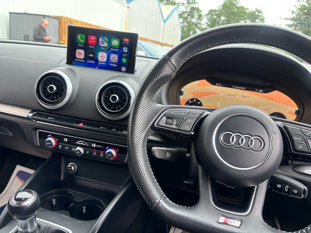 Audi A3 2.0 Tdi Black Edition Saloon Eur White #3