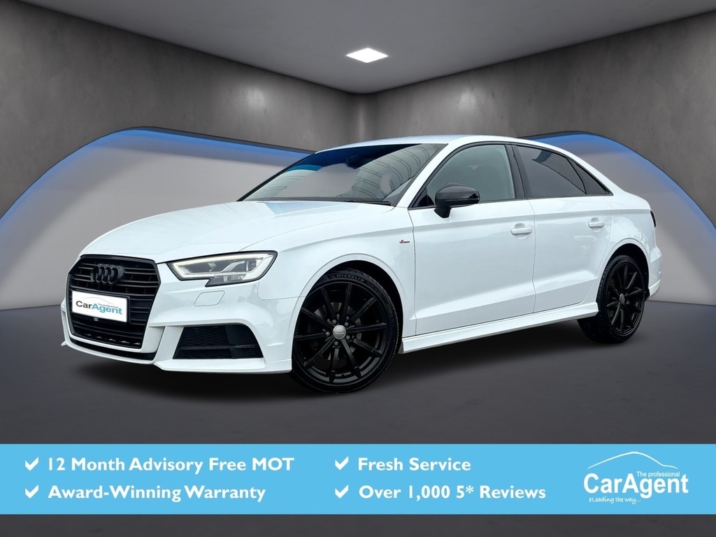 Audi A3 2.0 Tdi Black Edition Saloon Eur White