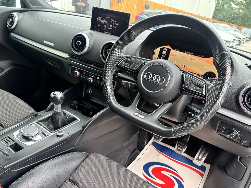 Audi A3 2.0 Tdi Black Edition Saloon Eur White #5