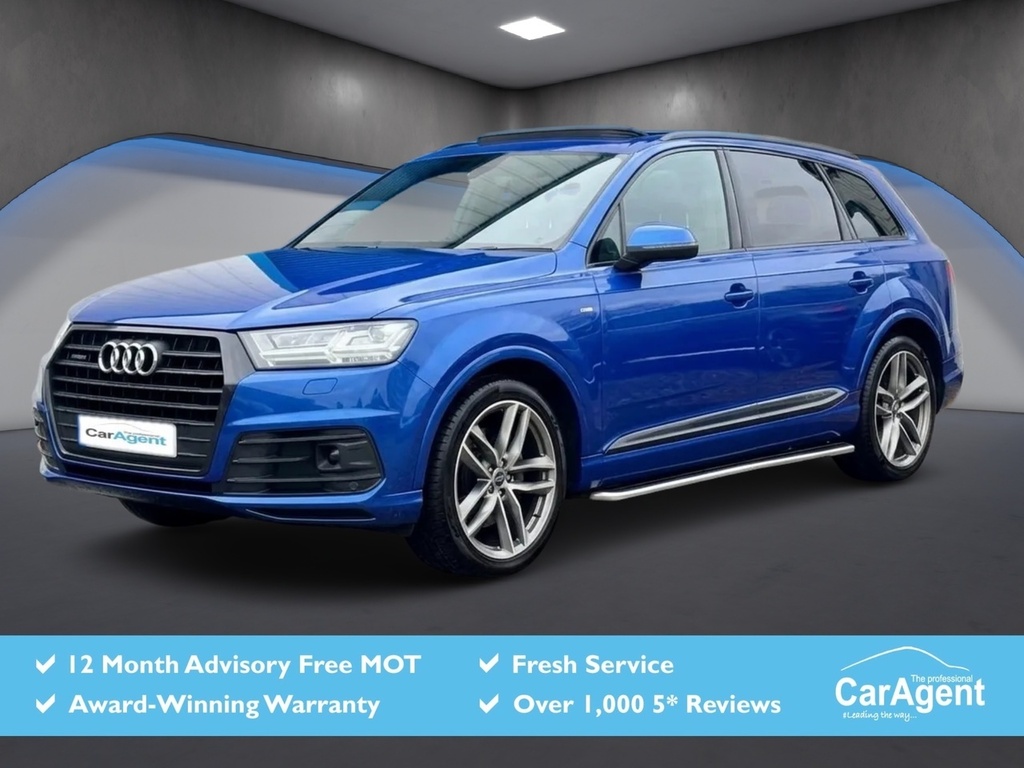 Audi Q7 3.0 Tdi V6 S Line Suv Tiptronic Quattro MH17FXG Blue