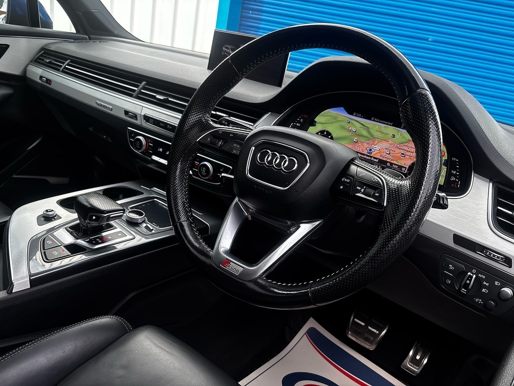 Audi Q7 3.0 Tdi V6 S Line Suv Tiptronic Quattro MH17FXG Blue #4