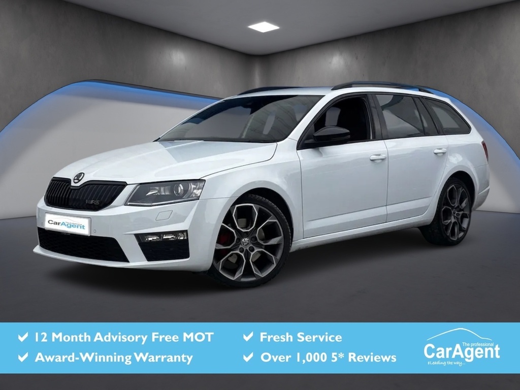Skoda Octavia 2.0 Tdi Vrs Estate Dsg Euro 6 Ss Sn White