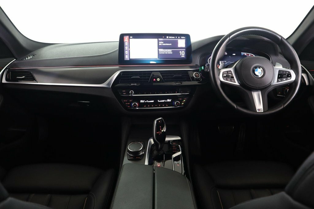 BMW 5 Series 530E Se Saloon Blue #10