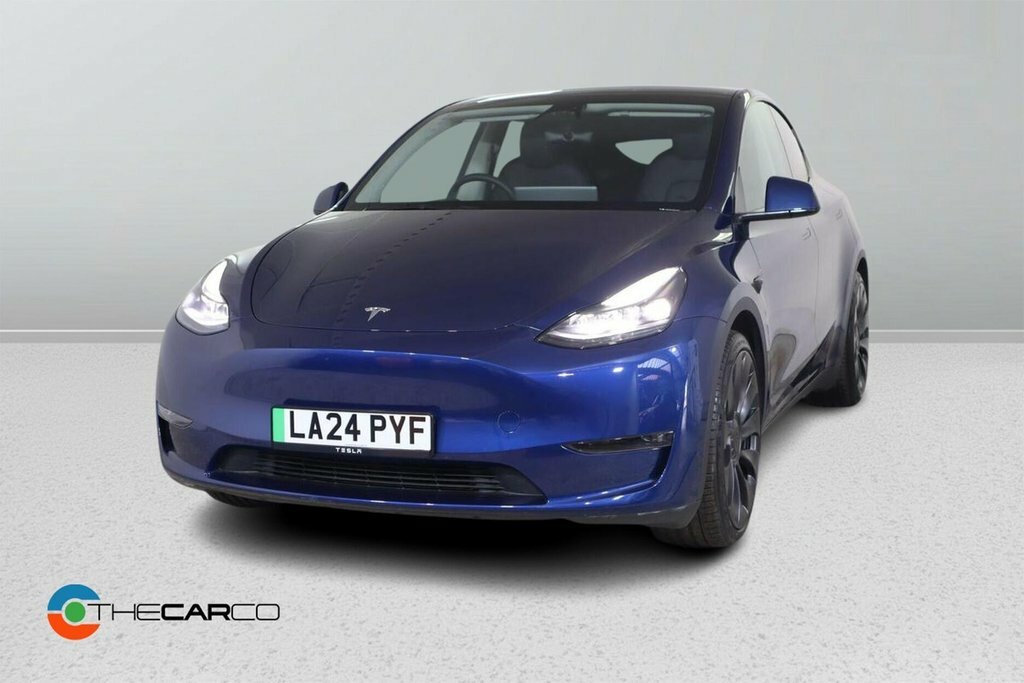 Tesla Model Y Suv Blue #4