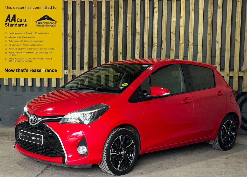Toyota Yaris 1.33 Dual Vvt-i Design Hatchback VU17JMV Red #3