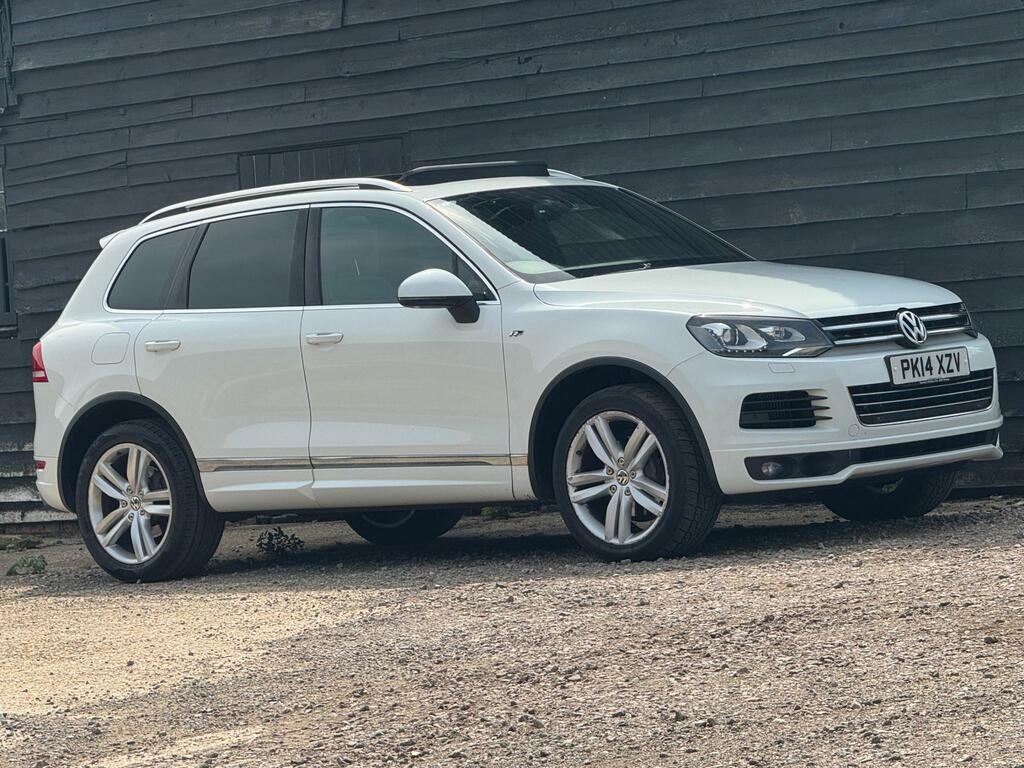 Volkswagen Touareg V6 R-line Tdi Bluemotion Technology White #2
