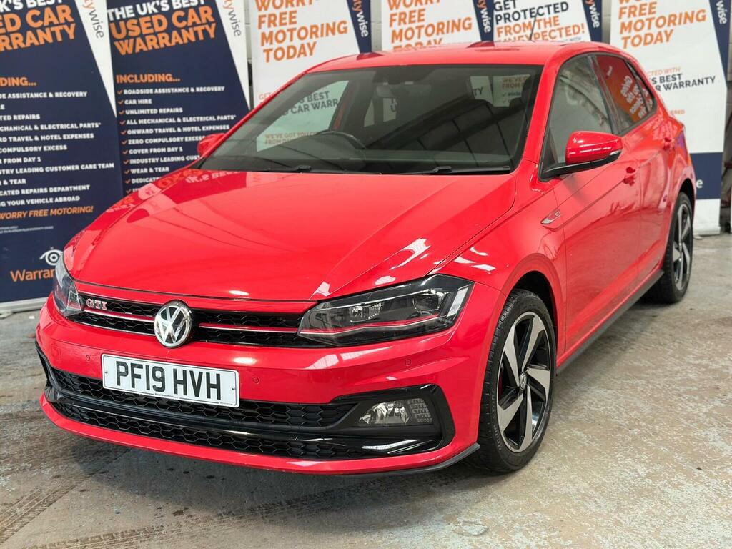 Volkswagen Polo Hatchback 2.0 Tsi Gti Dsg Euro 6 Ss 2019 PF19HVH Red #6