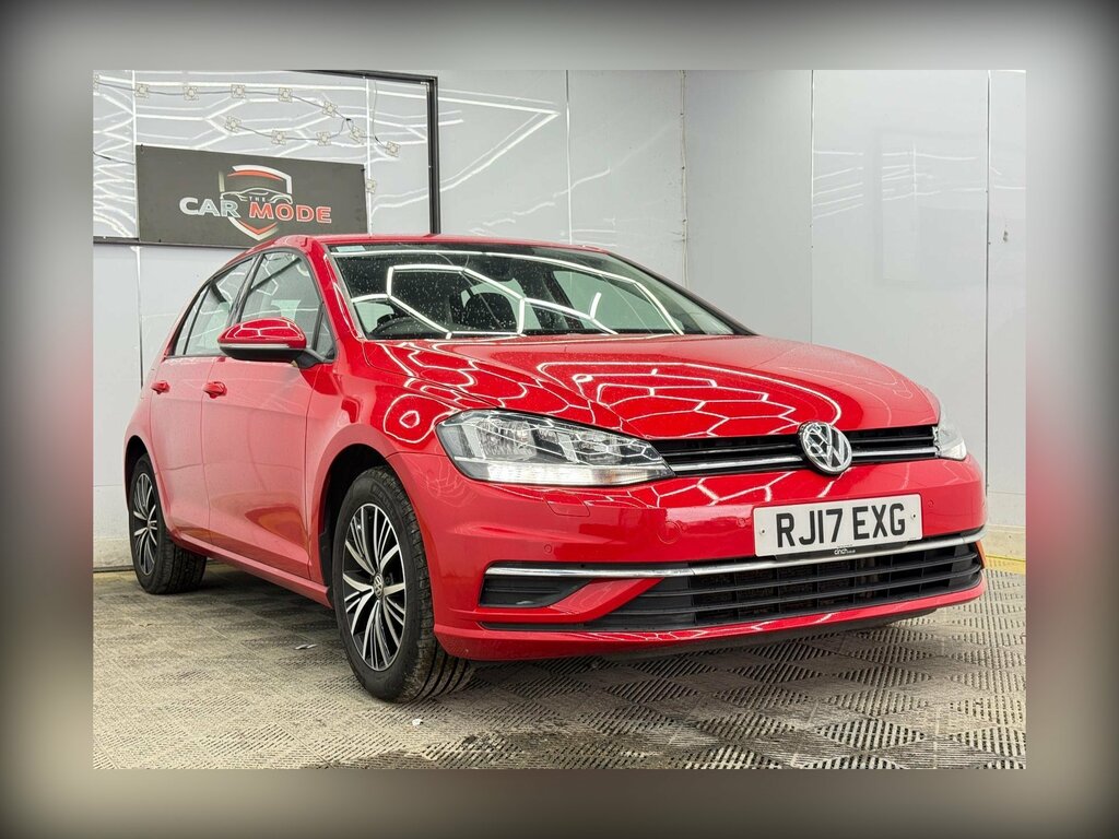 Volkswagen Golf 1.6 Tdi Bluemotion Tech Se Euro 6 Ss RJ17EXG Red #2