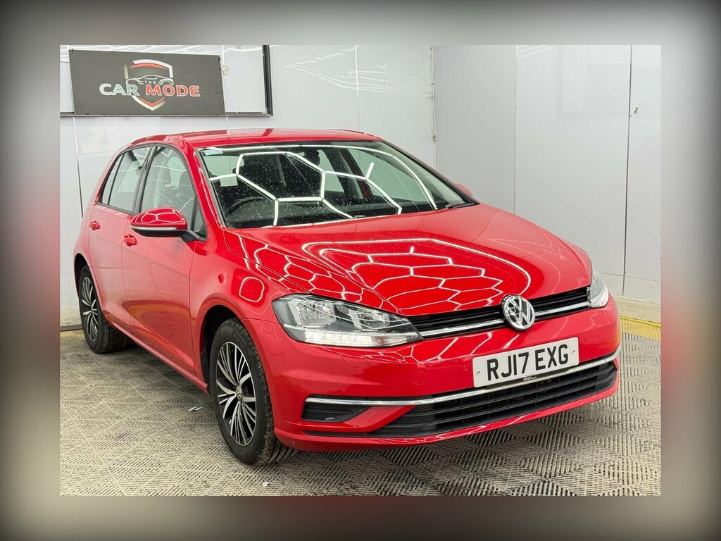Volkswagen Golf 1.6 Tdi Bluemotion Tech Se Euro 6 Ss RJ17EXG Red #3