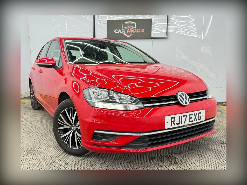 Volkswagen Golf 1.6 Tdi Bluemotion Tech Se Euro 6 Ss RJ17EXG Red #4