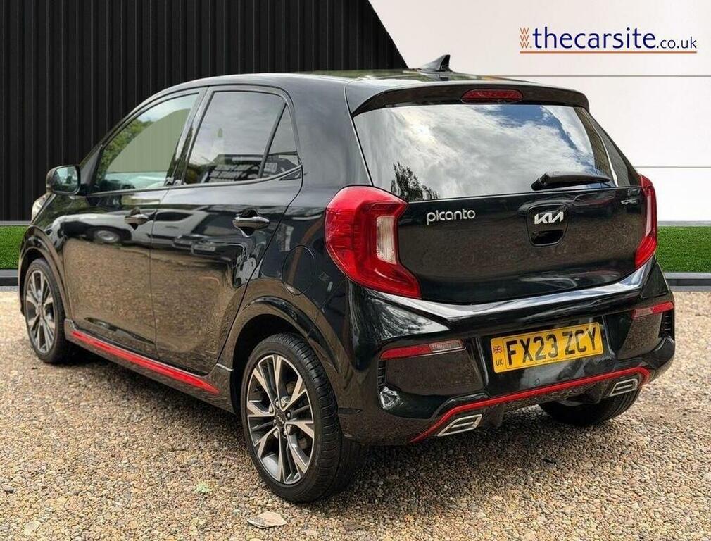 Kia Picanto Hatchback 1.0 Dpi Gt-line Amt Euro 6 Ss 20 FX23ZCY Black #3