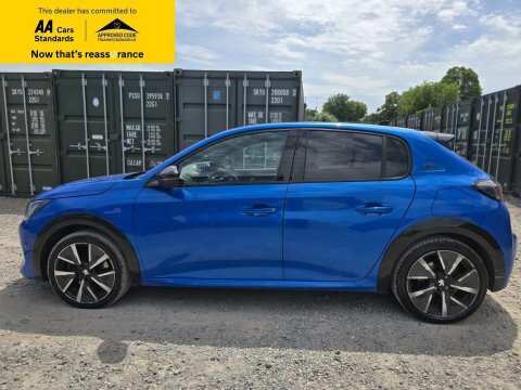 Peugeot e-208 50Kwh Gt Hatchback CY69MEU Blue #6