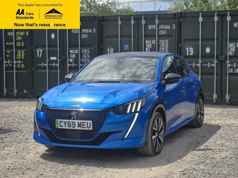 Peugeot e-208 50Kwh Gt Hatchback CY69MEU Blue #3