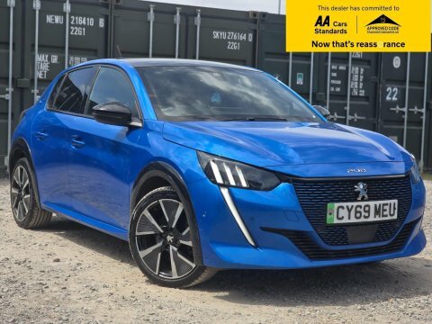 Peugeot e-208 50Kwh Gt Hatchback Blue