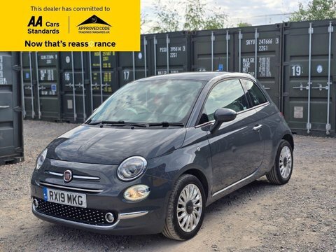 Fiat 500 1.2 Lounge Hatchback RX19MKG Grey #3