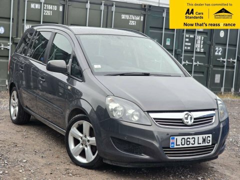 Vauxhall Zafira 1.6 16V Exclusiv LO63LWG Grey