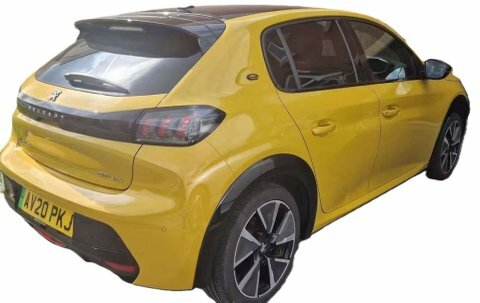 Peugeot e-208 208 Gt Line Yellow #3