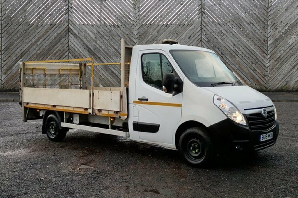 Vauxhall Movano Dropside L3 Lwb With Tail Lift Cdti Bi Turbo 130 P White