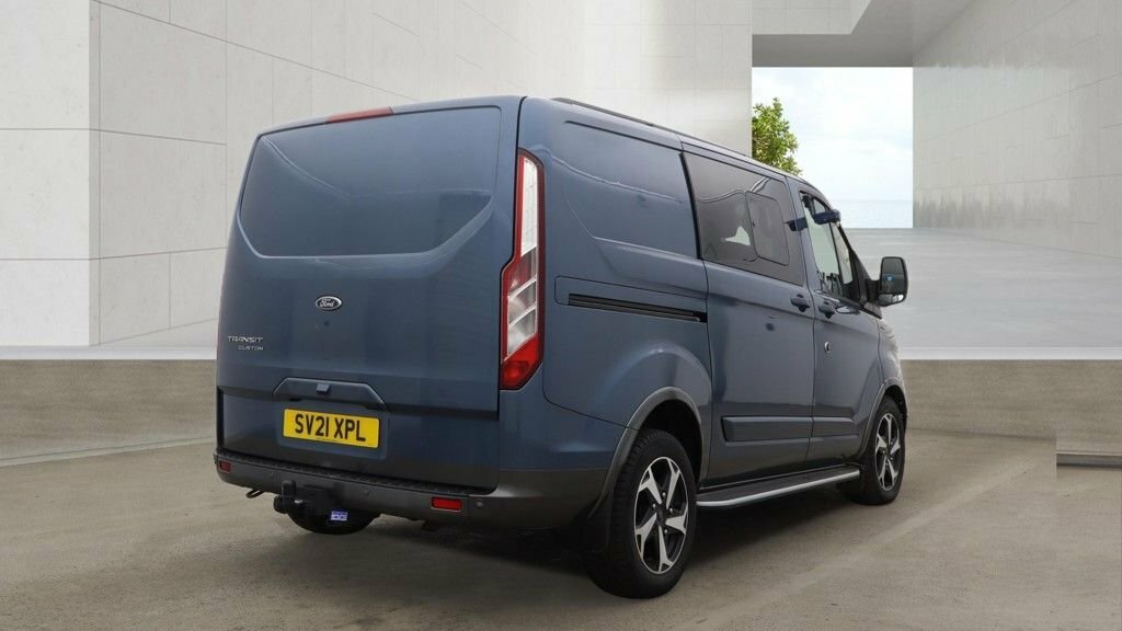 Ford Transit Custom Crew Van Double Cab Active Tdci 170 Ps L SV21XPL Blue #4