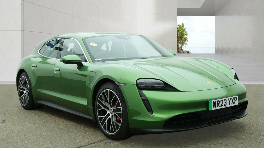 Porsche Taycan Estate Green
