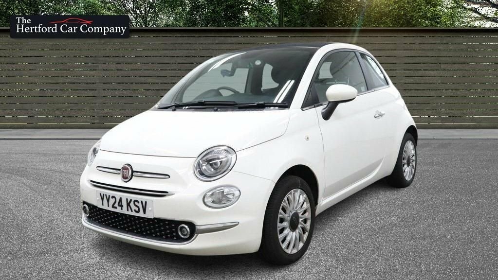 Fiat 500C Convertible White #2