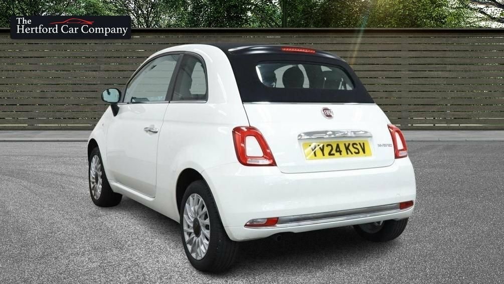 Fiat 500C Convertible White #5