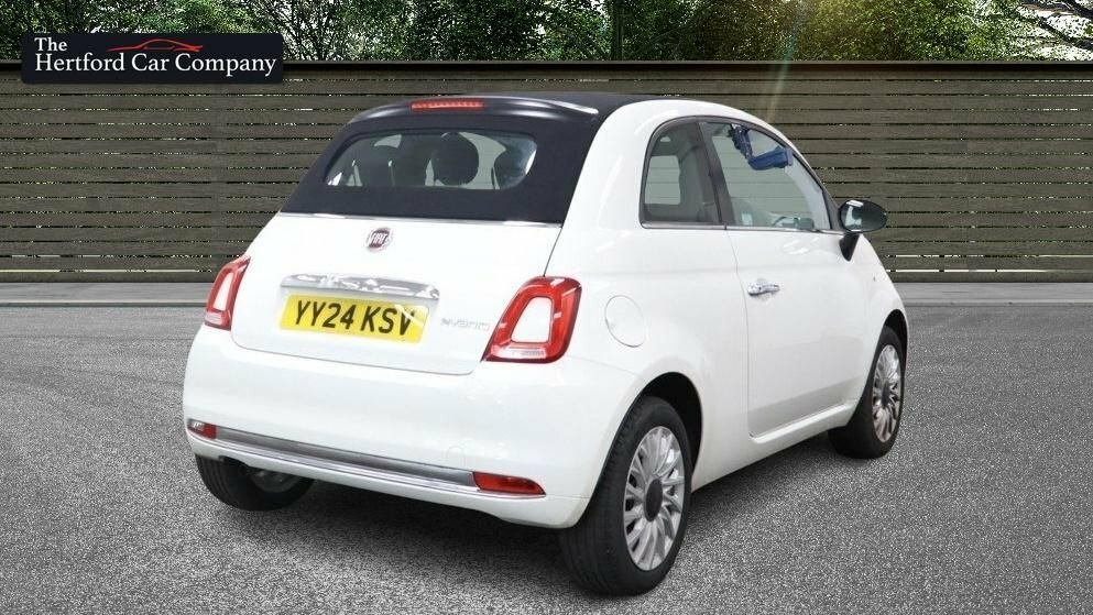 Fiat 500C Convertible White #6