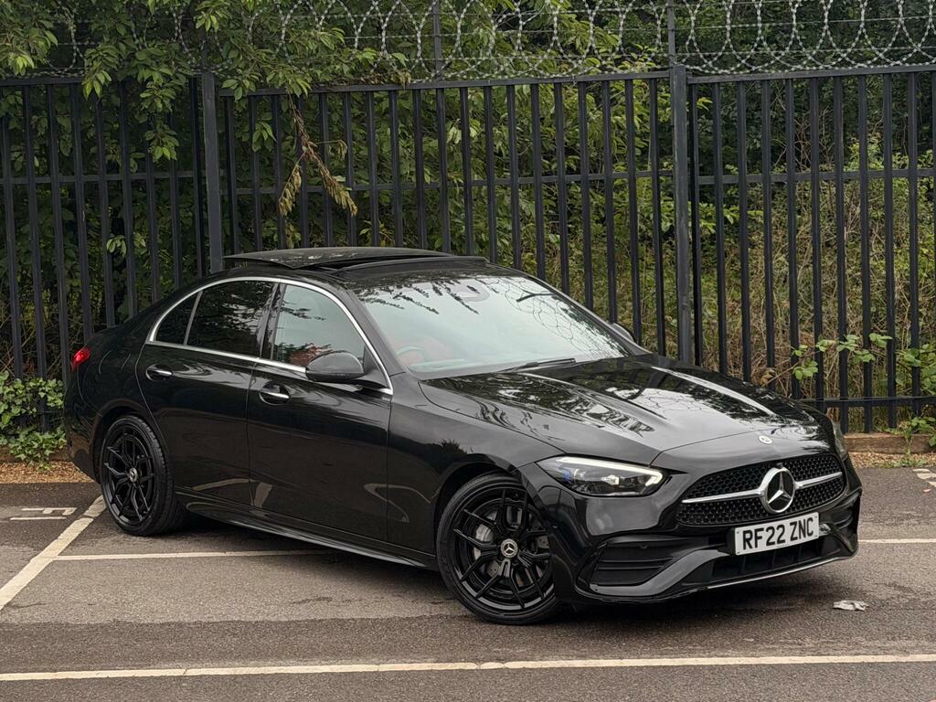 Mercedes-Benz C Class 1.5 C200h Mhev Amg Line Premium Plus G-tronic E Black