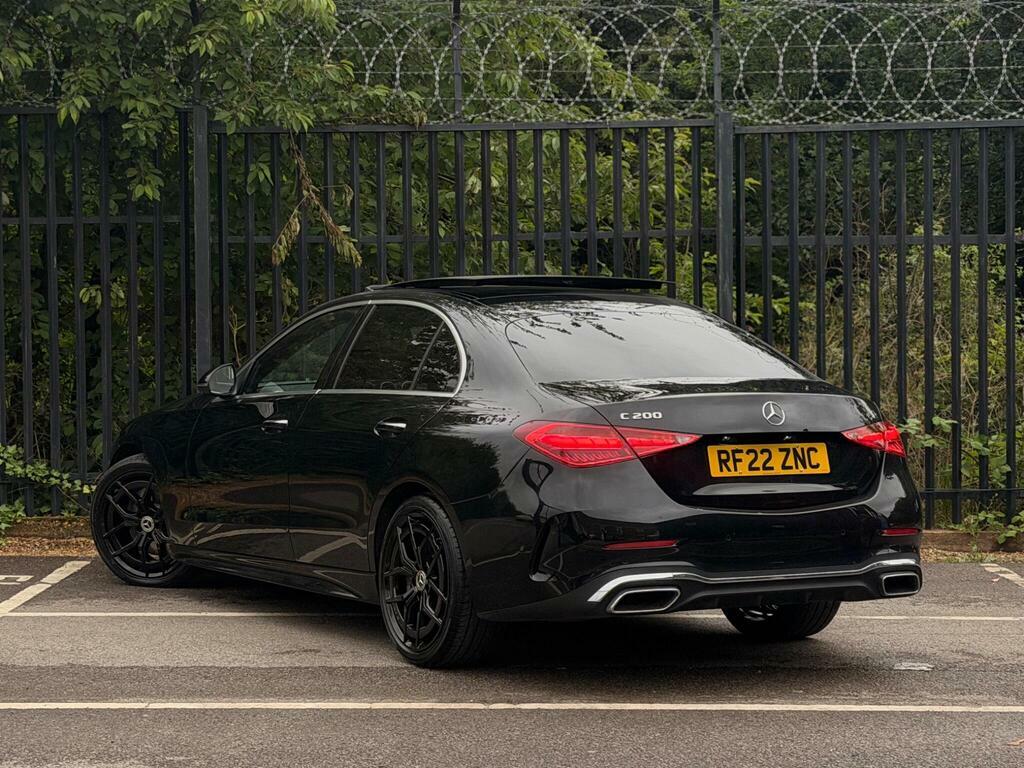 Mercedes-Benz C Class 1.5 C200h Mhev Amg Line Premium Plus G-tronic E Black #6