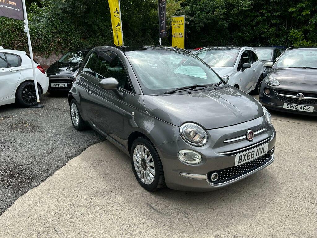 Fiat 500 Hatchback 1.2 Lounge Euro 6 Ss 201868 BX68NVL Grey #2