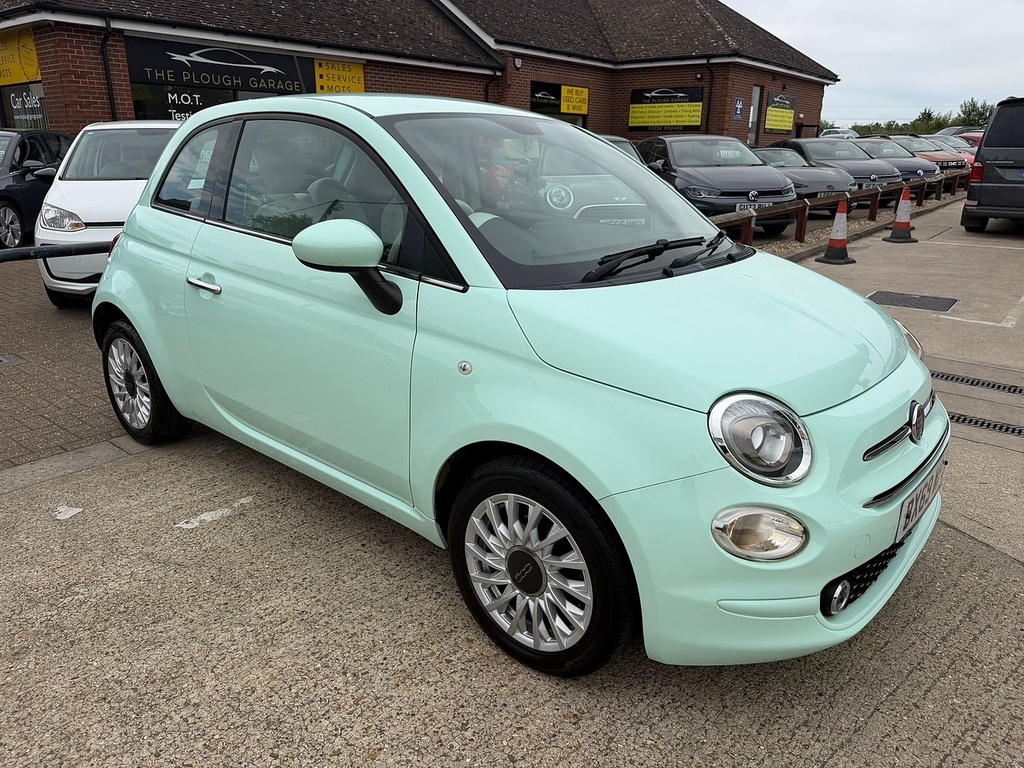Fiat 500 1.2 Lounge Hatchback Euro 6 Ss BX69WPJ Green #2