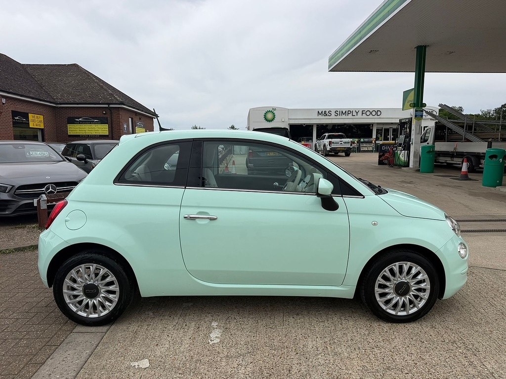 Fiat 500 1.2 Lounge Hatchback Euro 6 Ss BX69WPJ Green #3